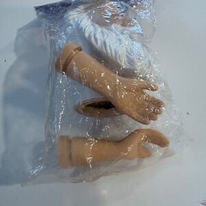 WST Dolls Craft Accessories Santa Claus Head and‎ Hands Plastic Kit Christmas